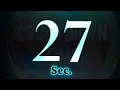27 Seconds Timer with ticking Sound effects