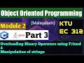 Module 2 Part 3 Binary operator Overloading Using Friend Object Oriented Programming KTU C