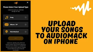 how to upload song on audiomack with my iphone
