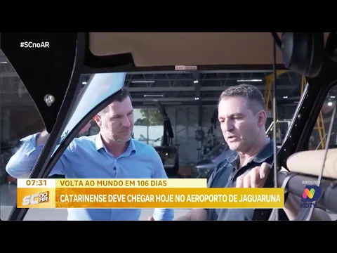 Empresário Catarinense retorna ao Brasil após volta ao mundo de helicóptero