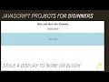 Toggle button in html css javascript div using JavaScript if else statement exercise js