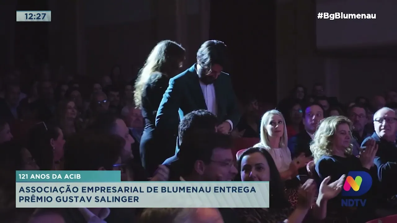 121 anos da ACIB: Associação empresarial de Blumenau entrega prêmio Gustav Salinger