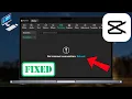 Fix CapCut Network Error on PC CapCut No internet Connection Problem Solved 2025