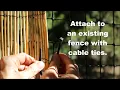 How to Install a GardenPath Natural Reed Fence