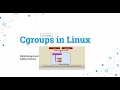 Cgroups in Linux Hierarchy Implementation Operating System Concepts AADITYA HEMANT