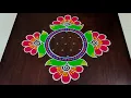 5 3dots beautiful sankranti special rangoli easy sankranti rangoli Pongal kolams Kaa Rangoli