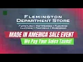 Flemington Department Store Sales Tax Event