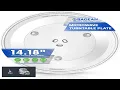 Microwave Plate Replacement 14 1 8 inch Fits DE74 20002B Samsung Microwave Turntable Plate