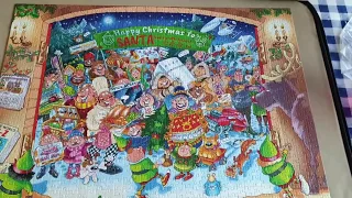 Wasgij Christmas 15 Santa s Unexpected Delivery jigsaw solution