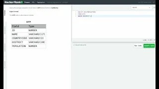 Hackerrank SQL Solution Basic SQL - Revising Aggregations