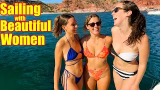 1,000 Dolphins swim to our boat!