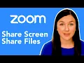 Zoom How to Share Your Screen Share Files