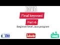 Final Keyword Java program for beginner level part 6 Easy Learning Genius