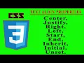 CSS3 Text-Align Properties