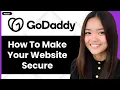 How to Make your GoDaddy Website Secure 2026 Step By Step