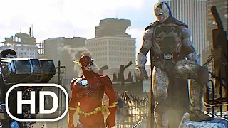 justice league vs future joker black adam deathstroke fight scene cinematic dc universe online