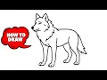 How to Draw a Wolf Easy Step-by-Step for Beginners