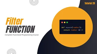 Filter Function in Python Complete Functional Programming Course in Python Tutorial 29