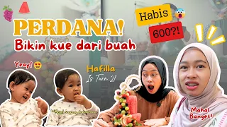 Bikin kue ulang tahun dari buah tapi baby tomato malah....😭😭