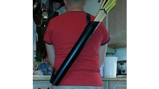 How to make a cheapo arrow quiver in 10 minutes or less