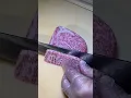 Lagu Japanese A5 Wagyu Slicing 🤤🥩🔪 #wagyu #wagyubeef #wagyusteak #meat #steak