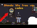 Shindo Life Free vip ember codes