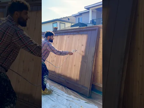Satisfying fence painting
