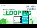 BELAJAR CODING BERBASIS JAVA SCRIPT LOOPING GRASSHOPPER