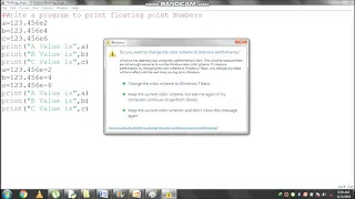 Write a program to print floating point Numbers using Python
