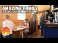 Family of 4 in 36 Tiny House w 3 Bedrooms - likely best family THOW