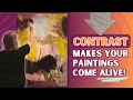 Create Beautiful Contrast in Your Abstract Paintings
