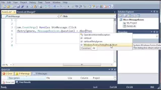 Visual Basic Tutorial 40 MessageBox Input