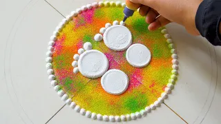 Krishna janmashtami rangoli designs l Krishnashtami rangoli l krishna jayanthi kolam  gokulashtami