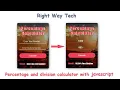 How to make Percentage calculator with javascript HTML CSS