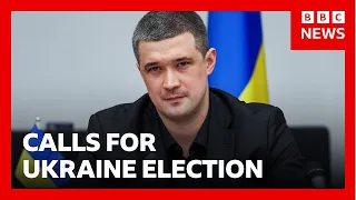 Sacked Ukraine defence minister Mykhailo Fedorov calls for presidential election | BBC News