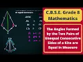The Angles Formed by the Two Pairs of Unequal Consecutive Sides of a Kite are Equal in Measure