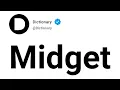 Midget Meaning In English