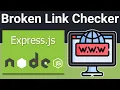 Node js Express Project to Build Broken Links Checker For Any Domain SEO Tool Using EJS in Browser
