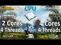 4 Threads vs 4 Cores CPU Test in 7 Games