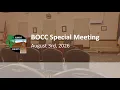 Elbert County - County Commission Special Meeting