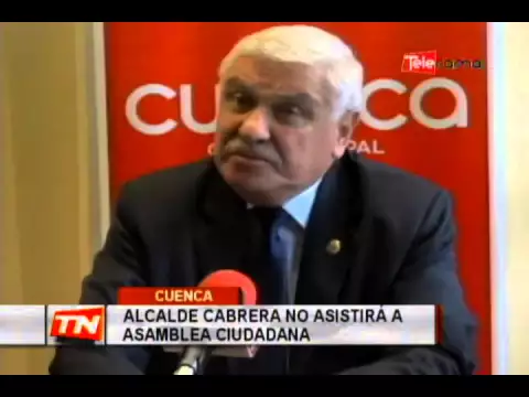 Alcalde Cabrera no asistirá a asamblea nacional