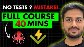 React Testing Library Tutorial 2025 One Shot Full Course Vitest Cheatsheet included