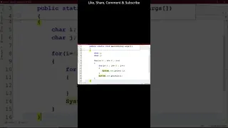 Alphabet Pattern Program in Java