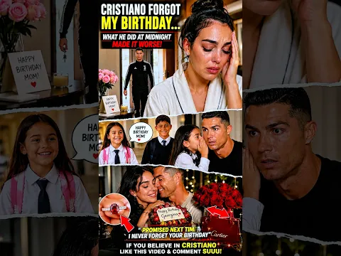Cristiano Ronaldo olvidó el cumpleaños de Georgina y lo que hizo a medianoche lo cambió todo 🍑 🍌
