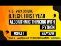 Algorithmic Thinking with Python Module - 1 Part