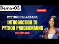 Python Demo 03 Introduction to Python Programming Python Tutorial for Beginners
