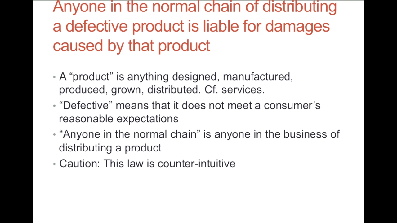 Products Liability