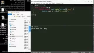 Compile and Run Java in Sublime text 3