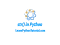 str built-in function in Python