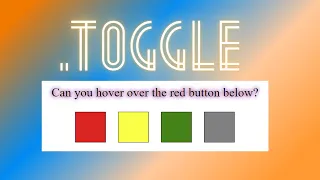 How to use the toggle method in JavaScript ManojWeb